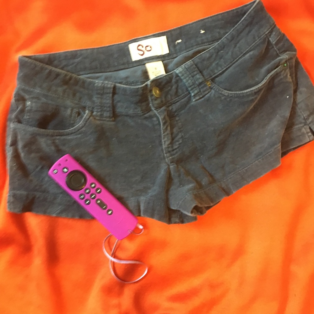 Sigrid Olsen Dark blue corduroy shorts